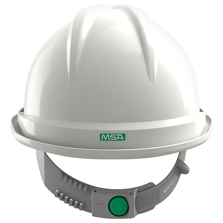 Casco V-gard Con Gorra Delantera Blanca Y Oveja Msa, Color Blanco 3