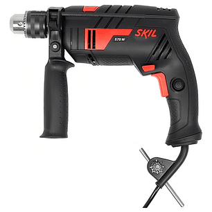 Taladro Percutor 6555 Skil 1/2 570w (cc) Color Rojo Y Negro