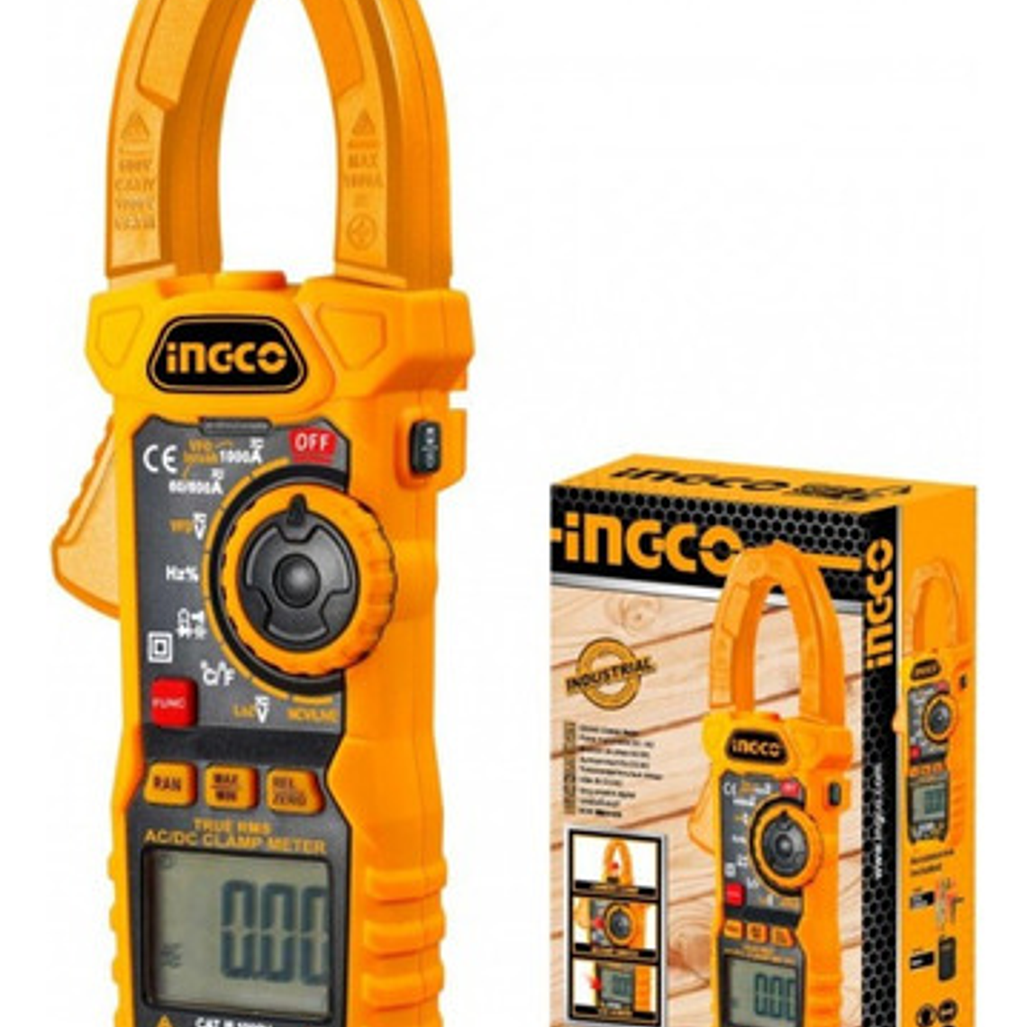 Multitester Digital Industrial Ac C/gancho Ingco Dcm10004 1