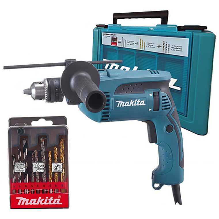Taladro Maleta Makita 1640k 1/2 760 W, 110 V O 220 V, Color Verde, Frecuencia 60, 110 V/220 V 1