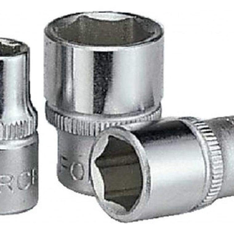 Juego De Dados 1/4 4 14 Mm De 19 Pzas. Force 2203-5 Gris 2