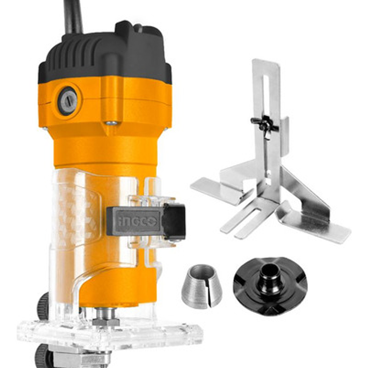 Fresadora Router Tupi De Mano Eléctrica Industrial 600w 6mm ¼'' 34500rpm 3