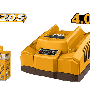 Cargador Batería 4ah Industrial Rápido 20v Ingco