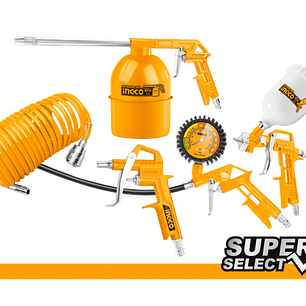 SET PISTOLA DE PINTAR 5 PIEZAS INGCO