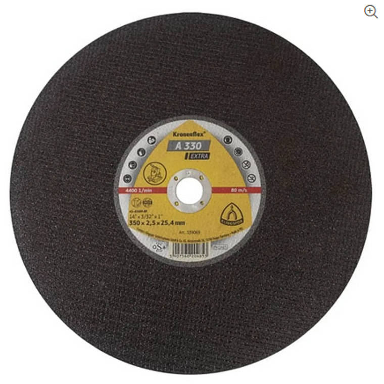 Disco Corte A330EX Para Tronzadoras 356X2,5X25,4 1