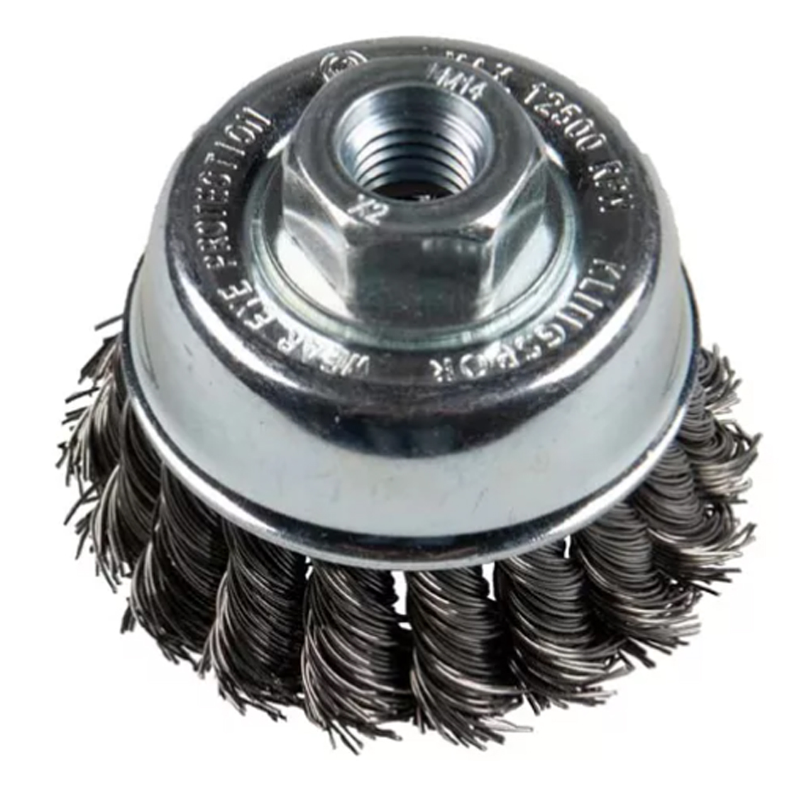 Grata Copa BT600W Ondulada  ACERO 100mm / M14 1