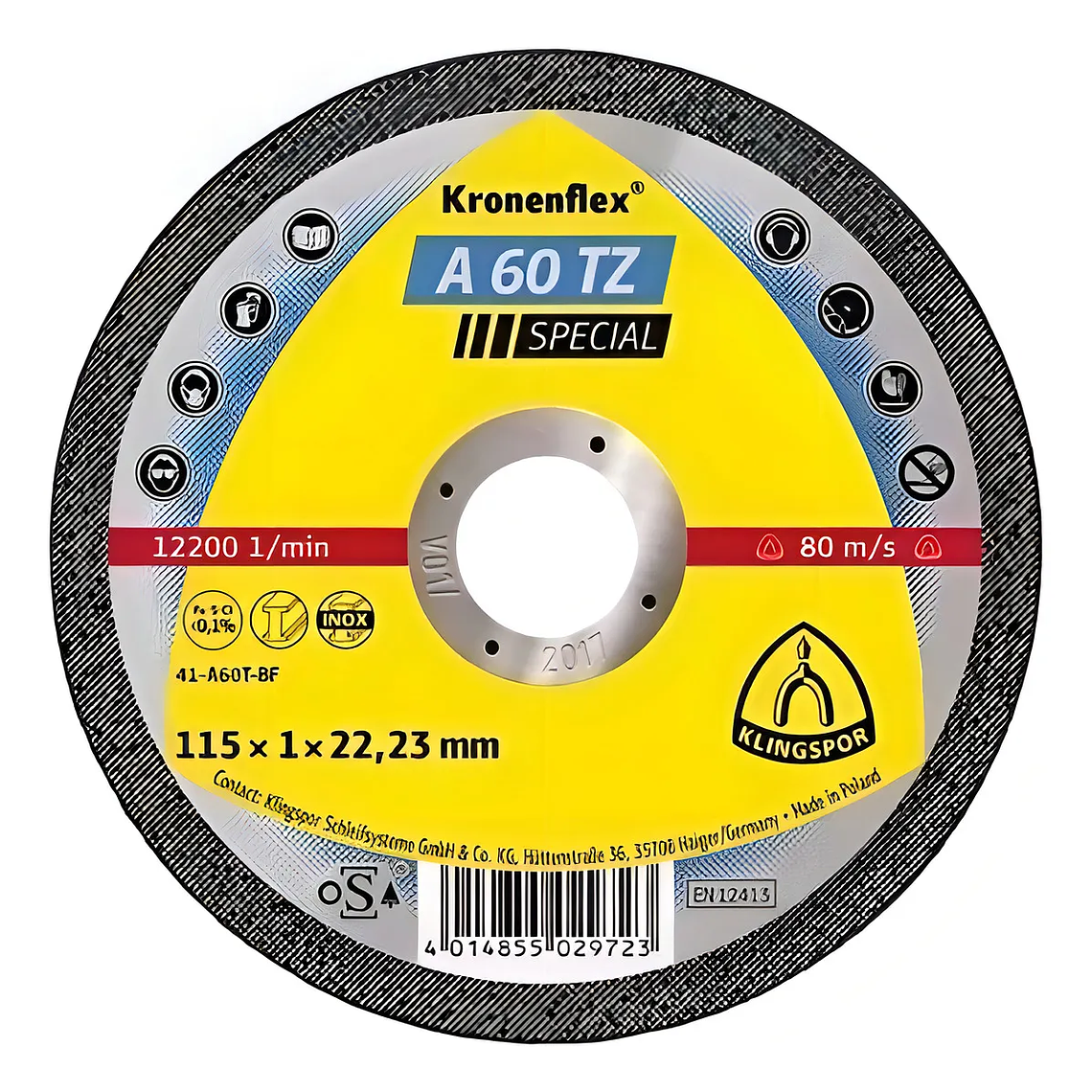 Disco Corte A60 EXTRA 115X1X22 C.Plano  1