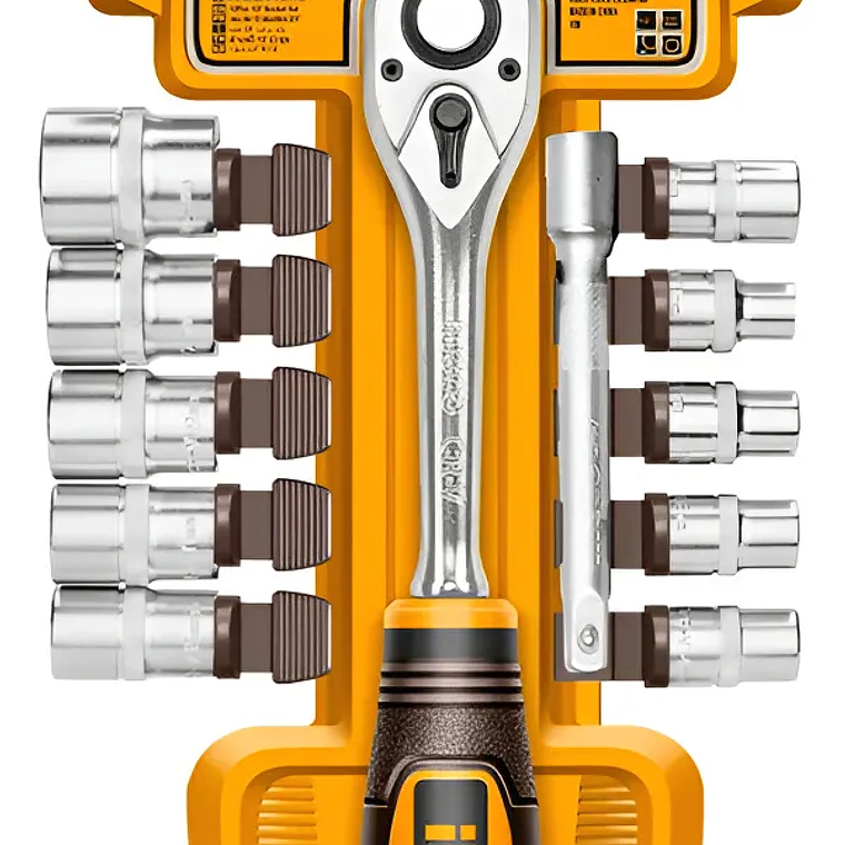 JUEGO DE LLAVES DE CARRACA Y VASOS  1