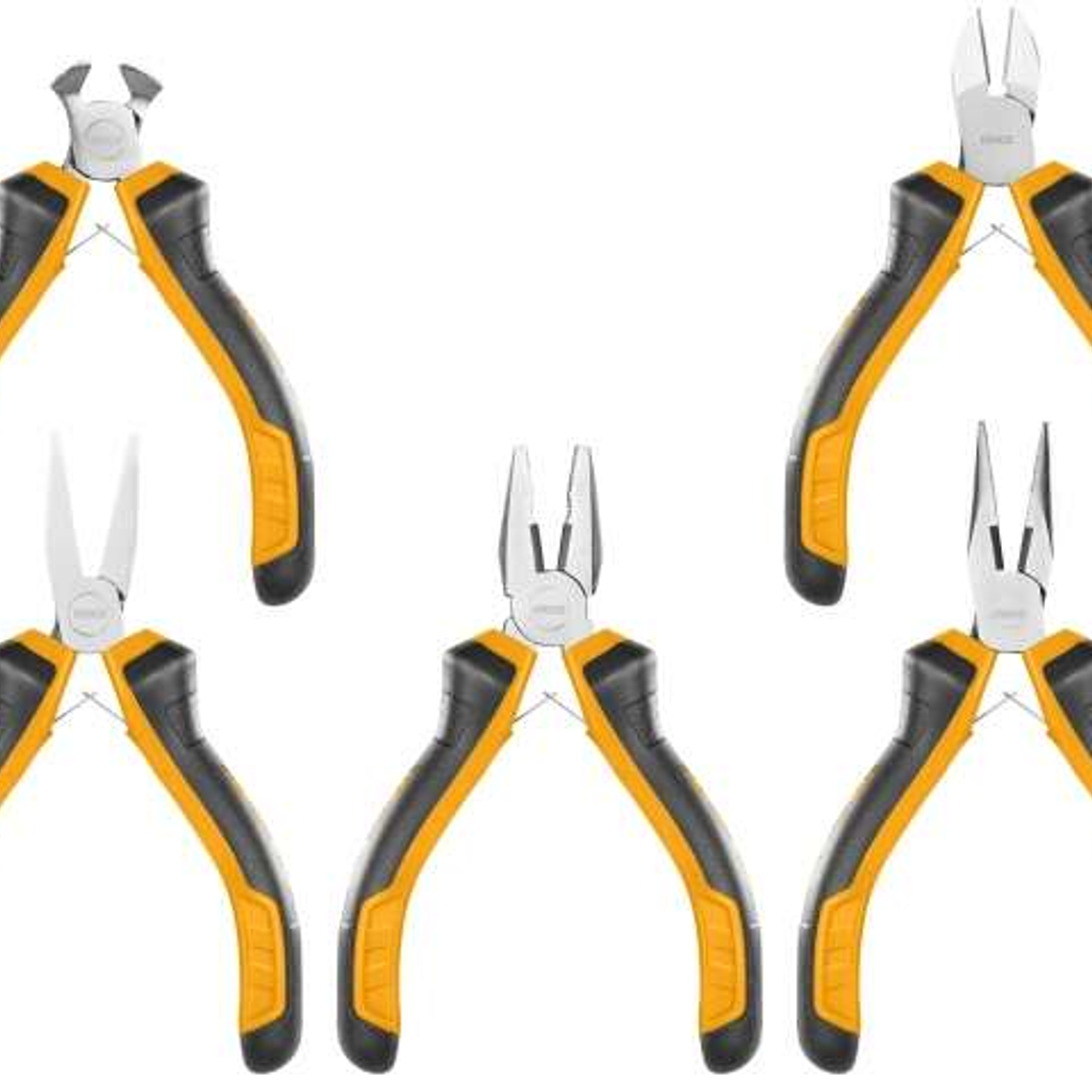 SET 5 ALICATES MINI INGCO HMPS01115 1