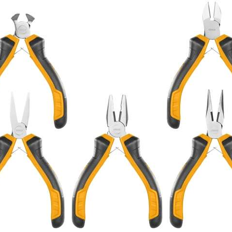 SET 5 ALICATES MINI INGCO HMPS01115 1