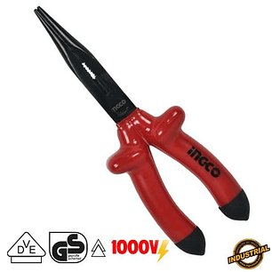 ALICATE DE PUNTA AISLADO 200MM/8' (HILNP01200) INGCO