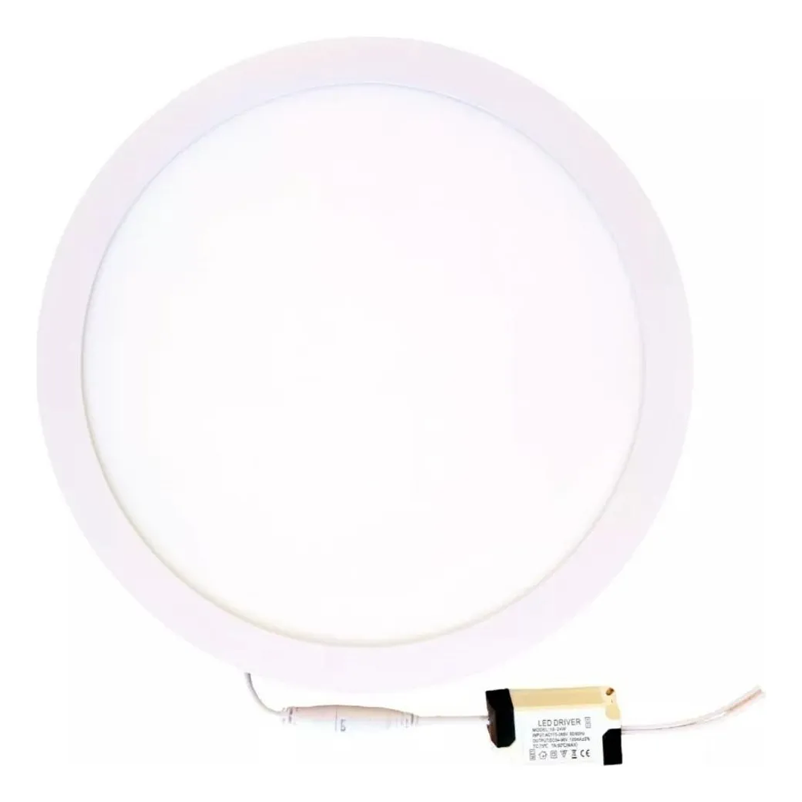 Foco Panel Led 24w Embutido Redondo Luz Fría Leooluxurybrand Blanco 1
