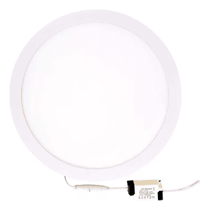 Foco Panel Led 24w Embutido Redondo Luz Fría Leooluxurybrand Blanco
