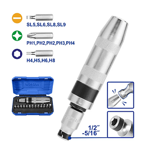 Set Wadfow Destornillador De Impacto Sl/ph/h 13 Piezas