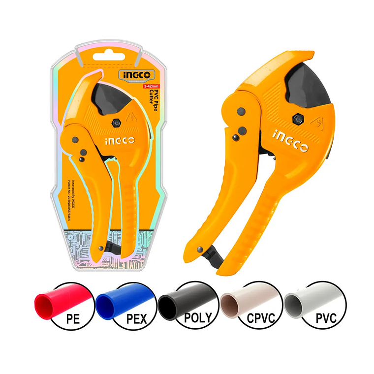 Cortador De Tubos Ingco Plasticos Industrial 3-42mm 1