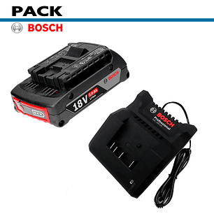 Pack Bateria 2 Amp 18 V Mod: Gba18V + Cargador Bateria 18V 2 Amp Mod: Gal18-20