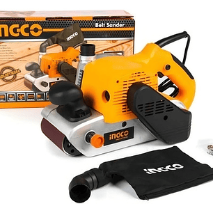 Lijadora De Banda Ingco Pbs12001 Negra Y Naranja 50hz/60hz 1.2kw