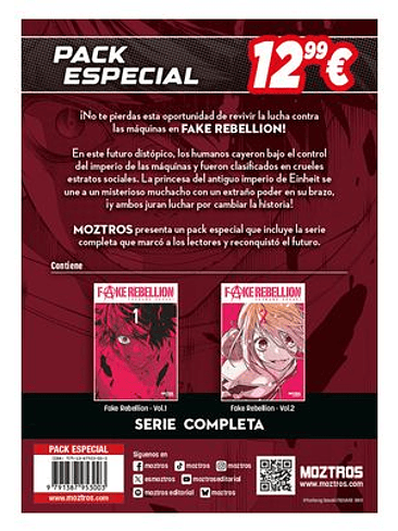 FAKE REBELLION PACK ESPECIAL DE 2 TOMOS 1