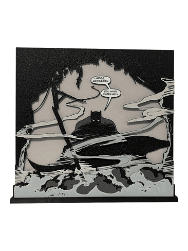 DIORAMA VIÑETA CÓMIC 3D BATMAN 1
