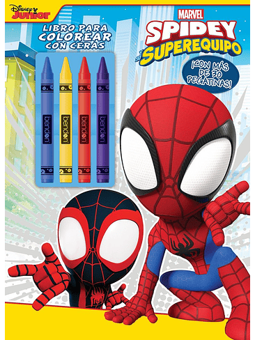 SPIDEY Y SU SUPEREQUIPO LIBRO PARA COLOREAR CON CERAS 1