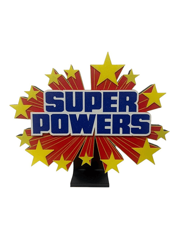 LOGO 3D SUPER POWERS 1