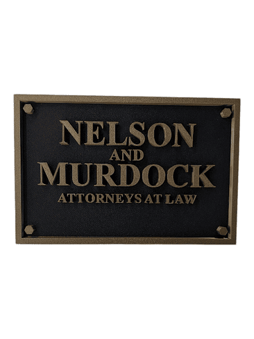 PLACA 3D NELSON & MURDOCK 1