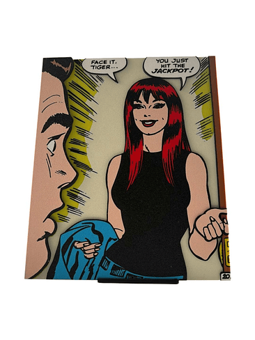 VIÑETA CÓMIC 3D SPIDER-MAN MARY JANE  1