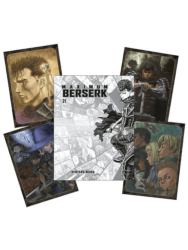 BERSERK MAXIMUM 21 (PORTADA ALTERNATIVA + 4 POSTALES) 1