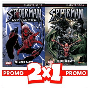 MARVEL SAGA SPIDERMAN UNLIMITED 2X1 Nº1 Y Nº2