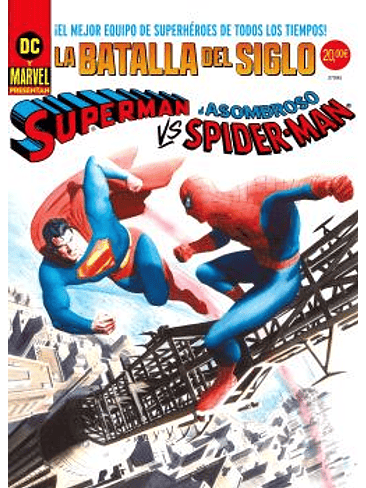 SUPERMAN VS. EL ASOMBROSO SPIDERMAN. PORTADA ALEX ROSS DC-MARVEL TREASURY EDITION. 1