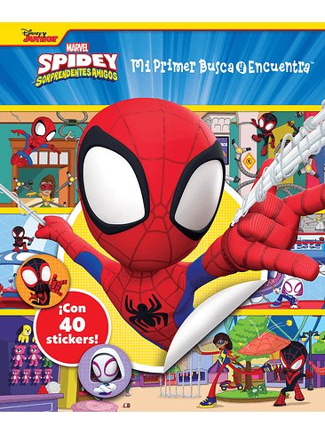 BUSCA Y ENCUENTRA CON PEGATINAS MARVEL SPIDEY 1