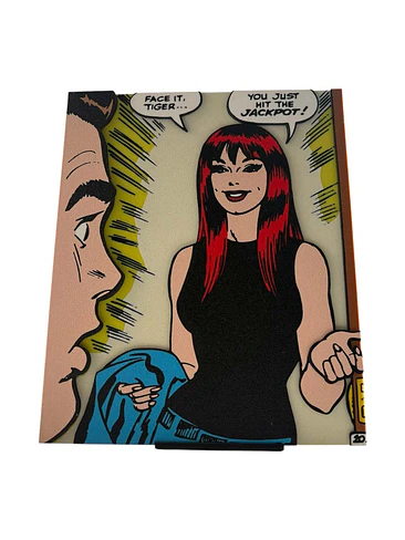 VIÑETA CÓMIC 3D SPIDER-MAN MARY JANE  1