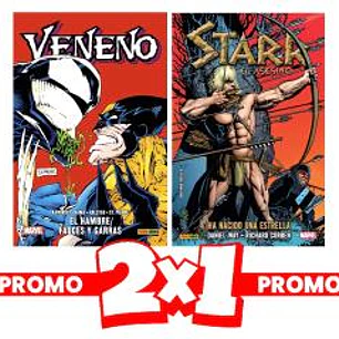 MARVEL HC 2X1 VENENO. EL HAMBRE/ FAUCES Y GARRAS Y STARR EL ASESINO