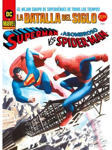 SUPERMAN VS. EL ASOMBROSO SPIDERMAN. PORTADA ALEX ROSS DC-MARVEL TREASURY EDITION. 1