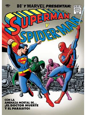 SUPERMAN Y SPIDERMAN. PORTADA DE BRIAN BOLLAND DC-MARVEL TREASURY EDITION. 1