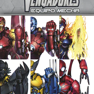 LOS VENGADORES EQUIPO MECHA TECH ON