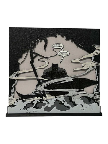 DIORAMA VIÑETA CÓMIC 3D BATMAN 1