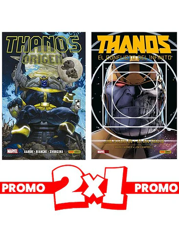 2X1 THANOS EL CONFLICTO DEL INFINITO + THANOS: ORIGENES 1