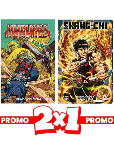 2X1 :HOMBRE HORMIGA. MUNDO COLMENA + SHANG-CHI 01 1