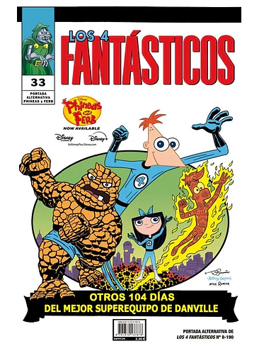 LOS 4 FANTASTICOS 08 ( PORTADA DISNEY FANTASTIC FOUR 11 ) 1
