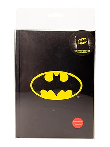 BATMAN SYMBOL NOTEBOOK W/LIGHT DC UNIVERSE 1