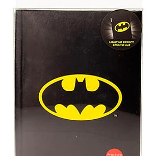 BATMAN SYMBOL NOTEBOOK W/LIGHT DC UNIVERSE