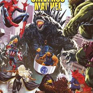 GODZILLA DESTRUYE EL UNIVERSO MARVEL