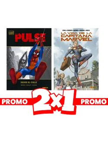 2X1 MD.THE PULSE 01 + LA VIDA DE LA CAPITANA MARVEL 1