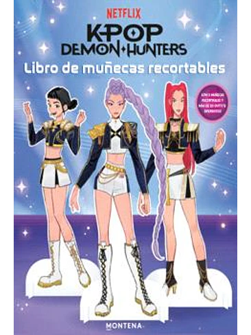 K-POP DEMON HUNTERS. LIBRO DE MUÑECAS RECORTABLES 1