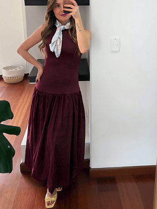 Vestido Cami Vinotinto