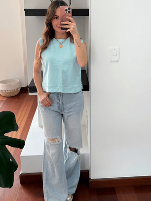 Camisa Diana Azul Celeste