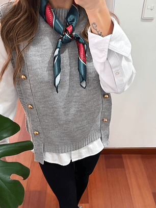 Chaleco Alba Gris