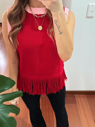 Chaleco Aurora Rojo-Rosa