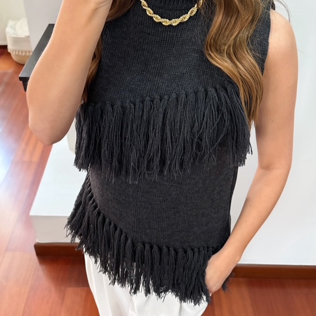 Chaleco Rocío Gris Oscuro 1